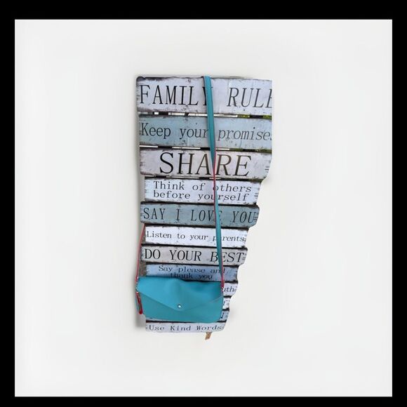 David Jones Paris Sling Turquoise Bag - Picture 1 of 8
